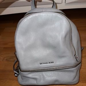 Gray Micheal Kors Bookbag